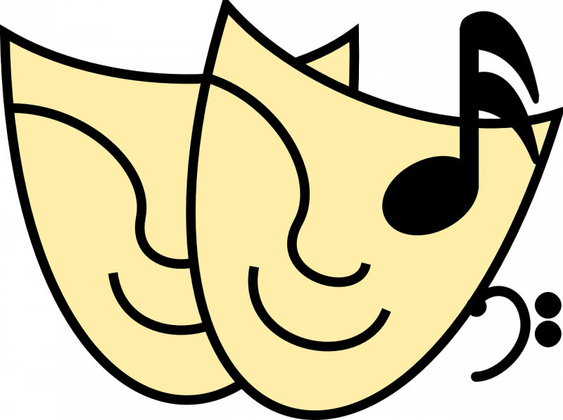 Colored Pencils In Top View Photography - Art And Music Clipart - Png Download (800x597), Png Download