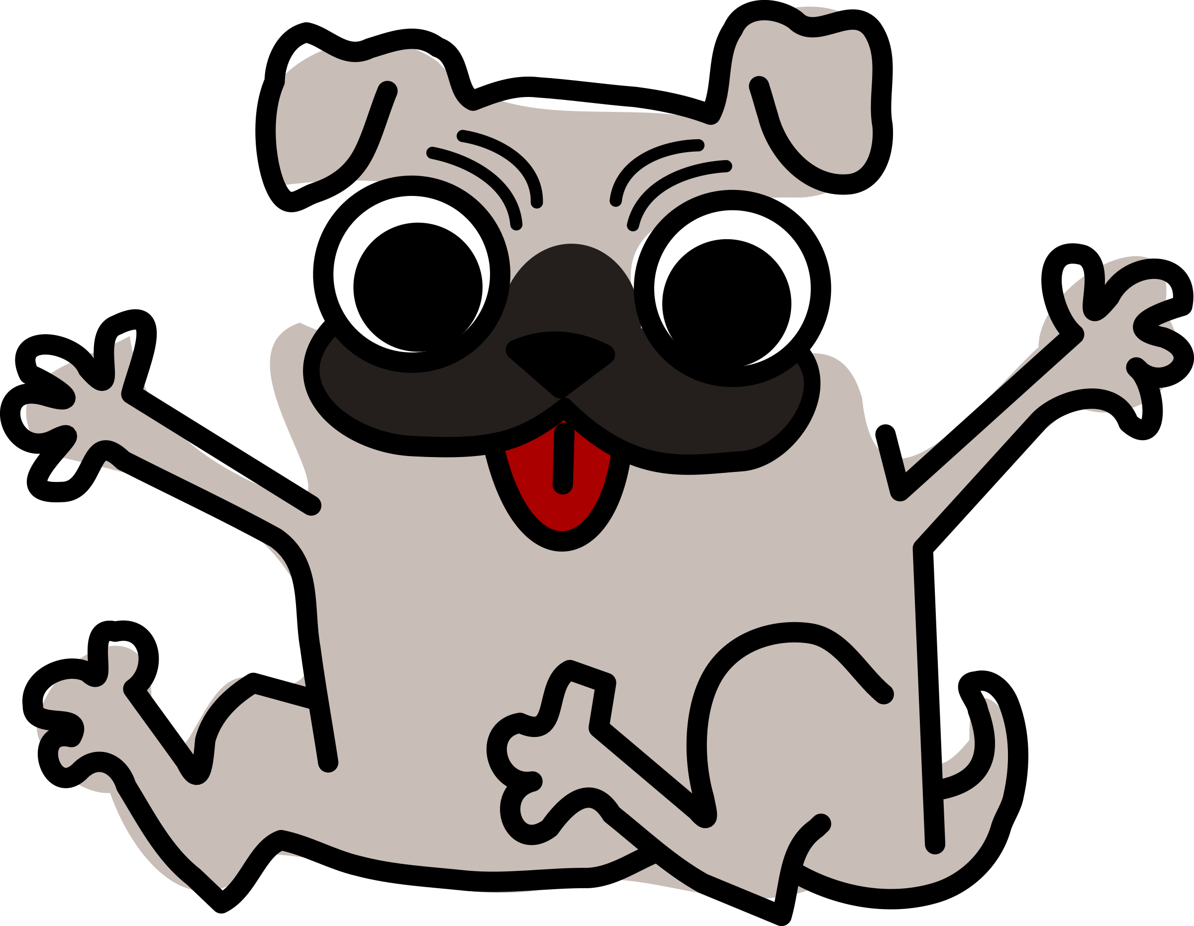 Banner Stock Dog Cartoon Clipart At Getdrawings - Clip Art Dog Png Transparent Png (800x621), Png Download