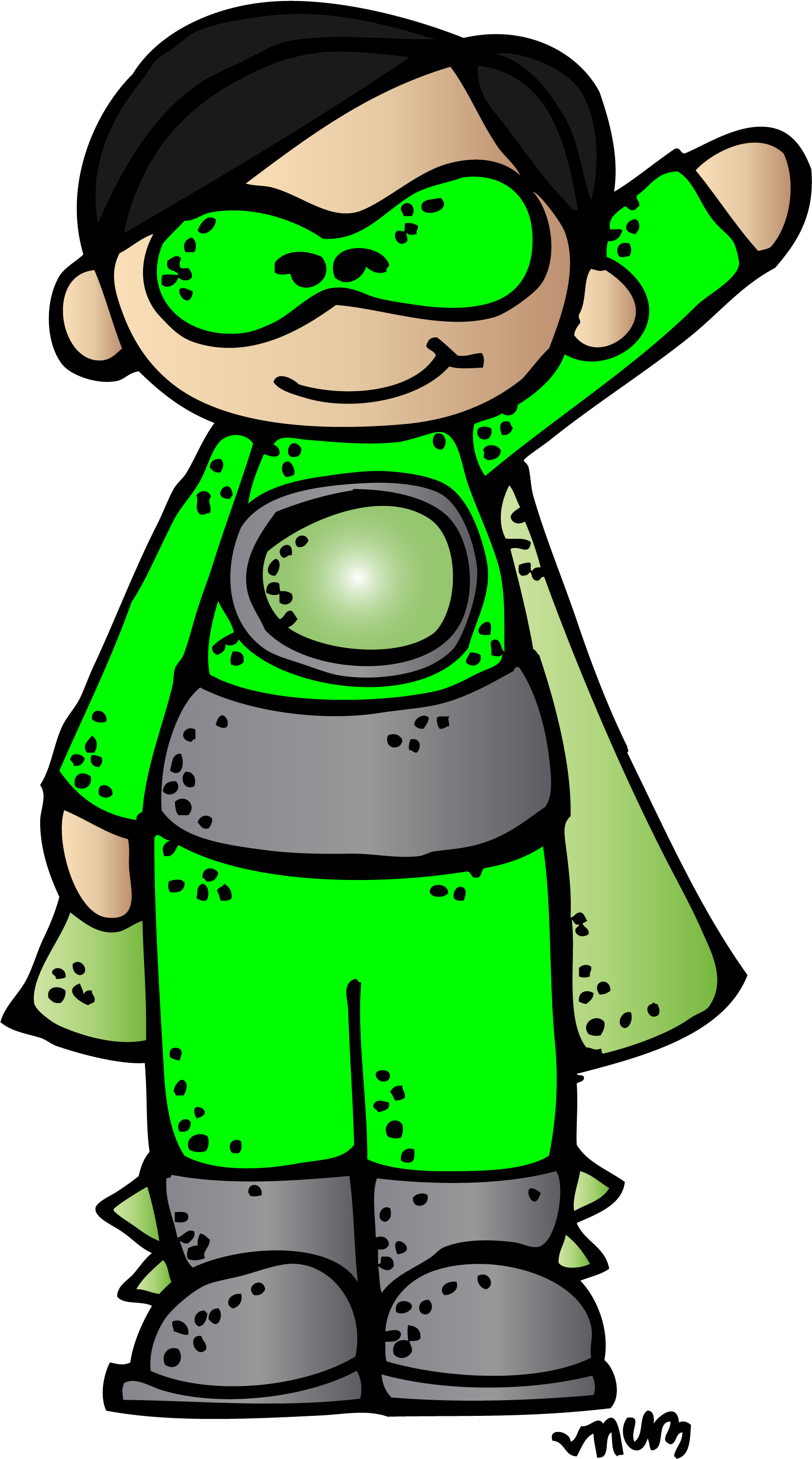 Place Value Power - Melonheadz Superheroes Png Clipart (1663x3000), Png Download