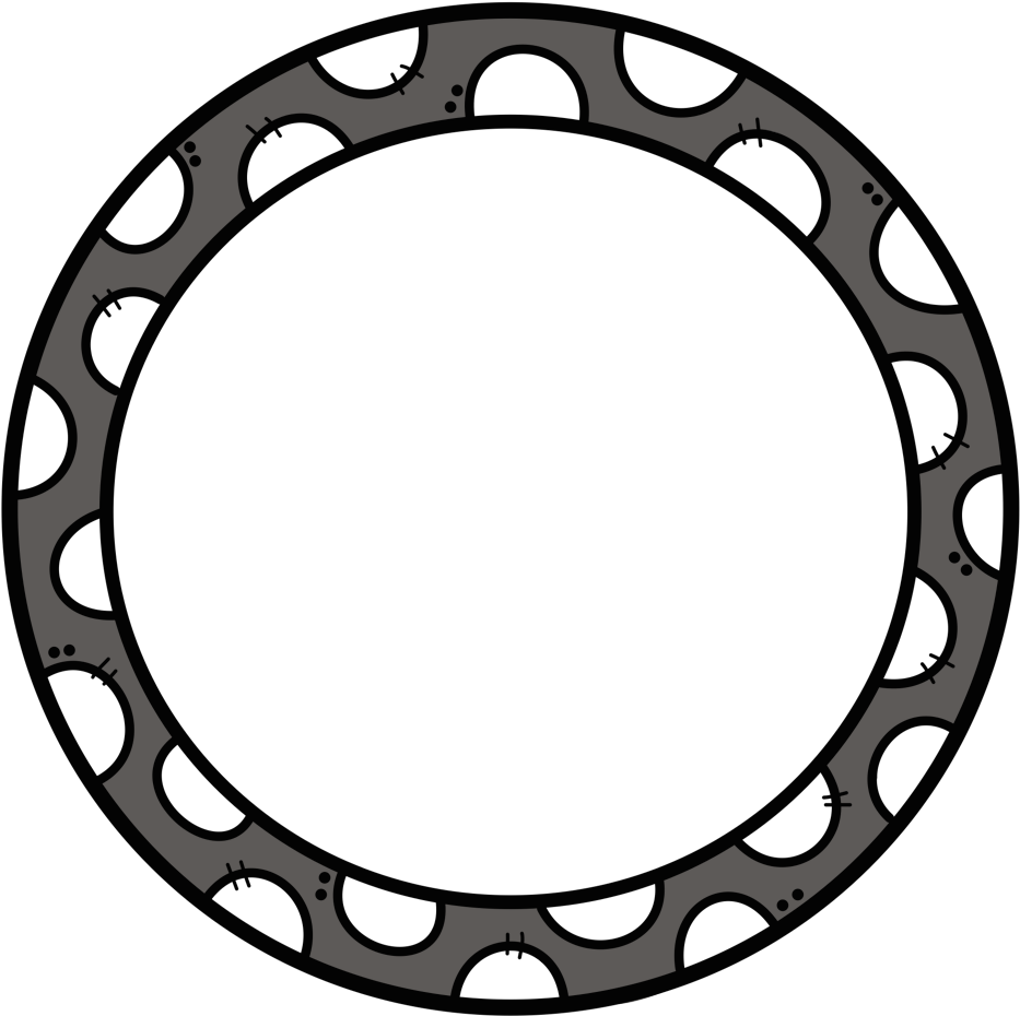 Black And White Poker Chip Clipart (600x600), Png Download