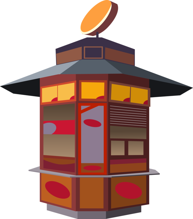 Interactive Kiosks Market Stall Computer Icons Food - Kiosk Free Clipart - Png Download (660x750), Png Download