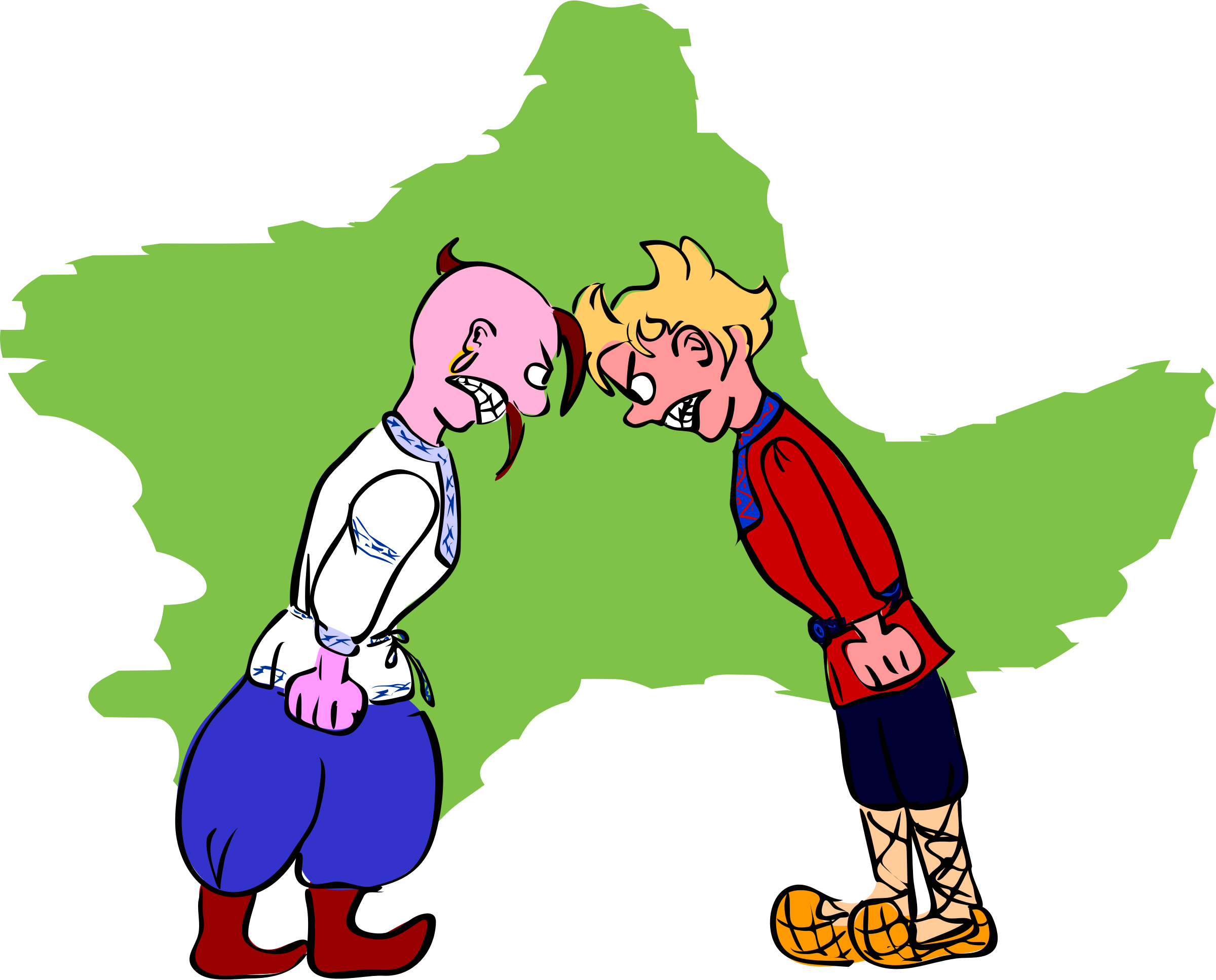 Russia Vs Ukraine - Russian People Vs Ukraine Clipart (2400x1934), Png Download