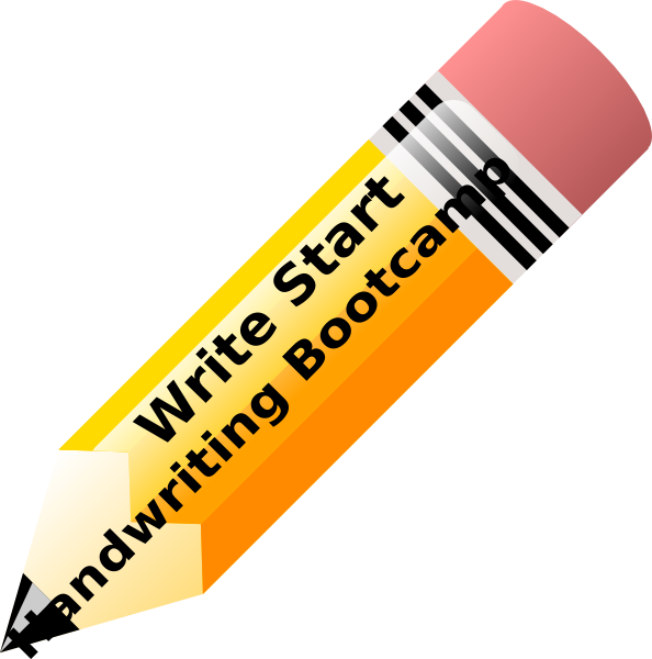 Handwriting Clip Art At Vector Clip Art - Big Pencil Clipart - Png Download (594x600), Png Download