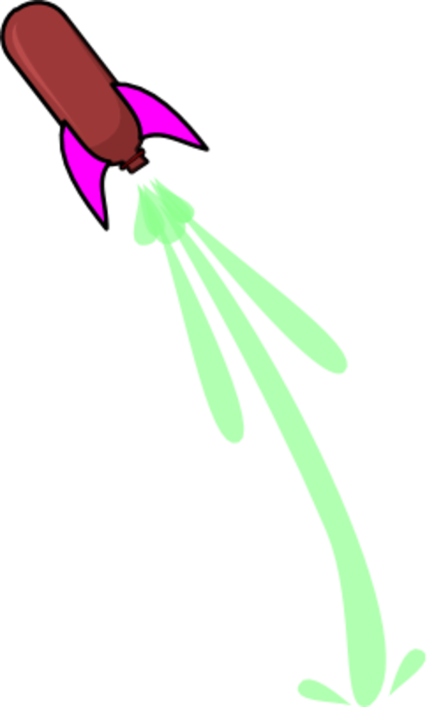 Cartoon Rocket Launch - Clip Art - Png Download (600x992), Png Download