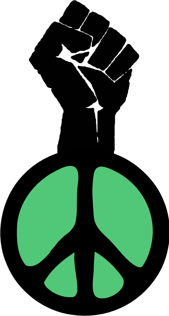 Fist Occupy Wall Street Fight The Power Peace Groovy - Symbols For Black Power Clipart (555x1044), Png Download