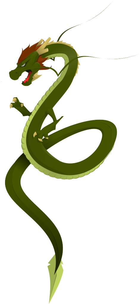 Dragon Clipart Creative - Dragon Green Pictures Free - Png Download (471x1023), Png Download