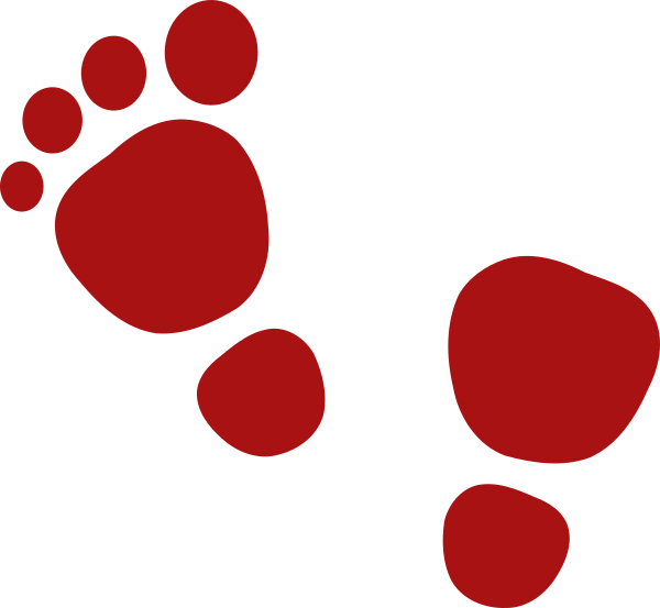 Footsteps Clipart - Png Download (600x553), Png Download