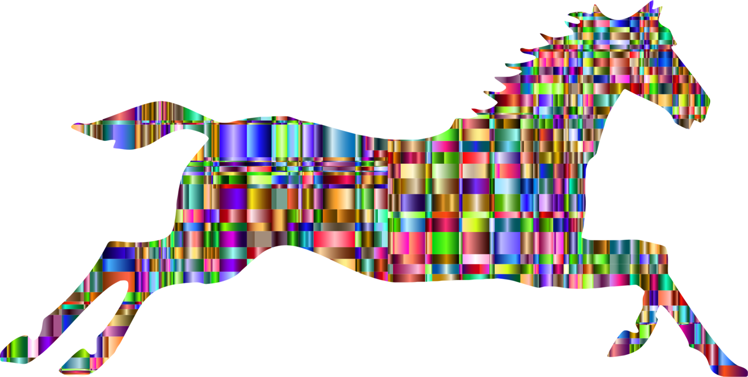 Name Tag Andalusian Horse Arabian Horse American Quarter - Animal Cromatico Clipart (1487x750), Png Download