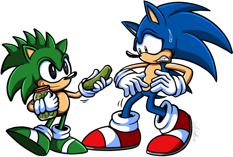 Walking Pickles Cliparts - Pickle The Hedgehog - Png Download (1000x643), Png Download