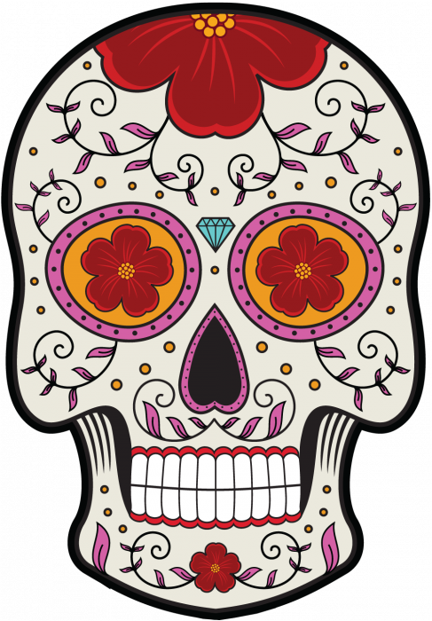 Calavera - Half In Love With Artful Death - Hardcover Clipart (487x700), Png Download