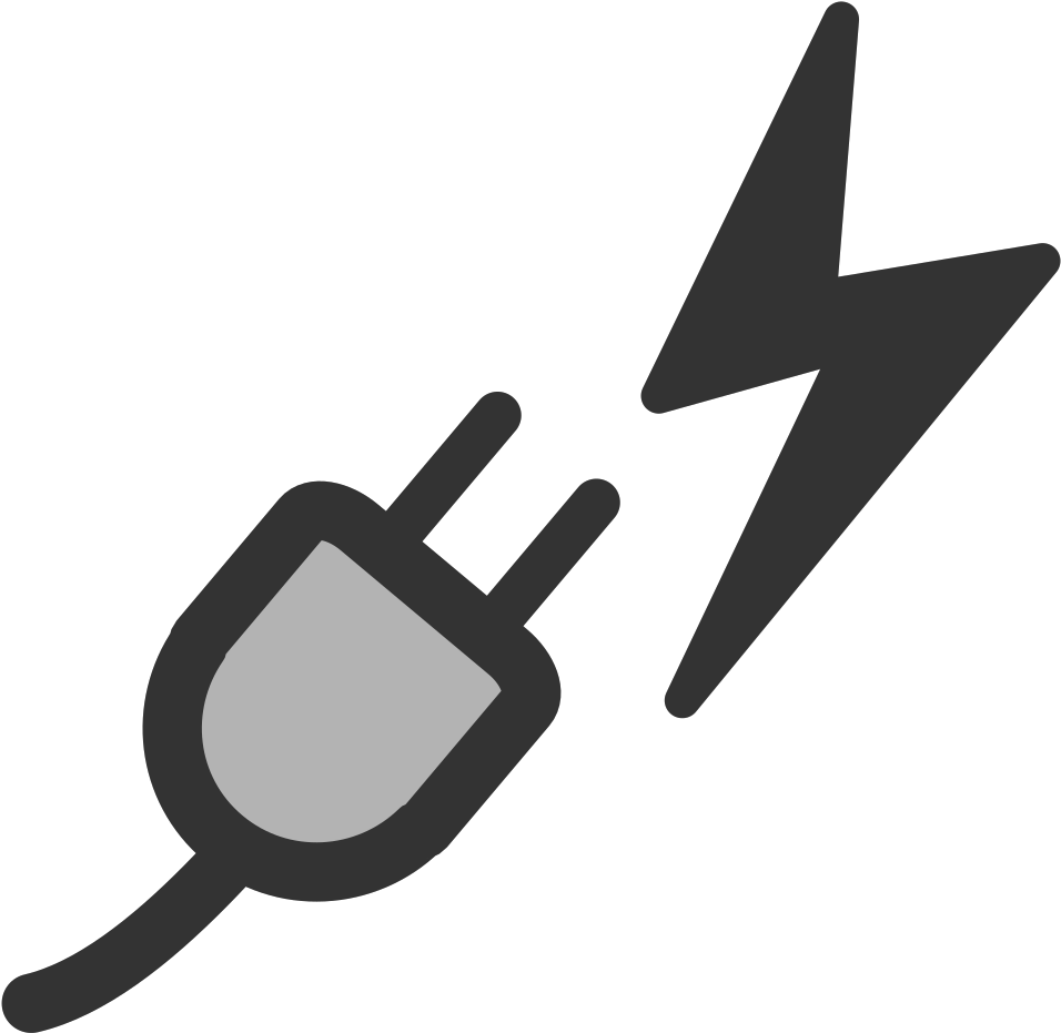 Power - Elektrik Vektör Clipart (600x585), Png Download