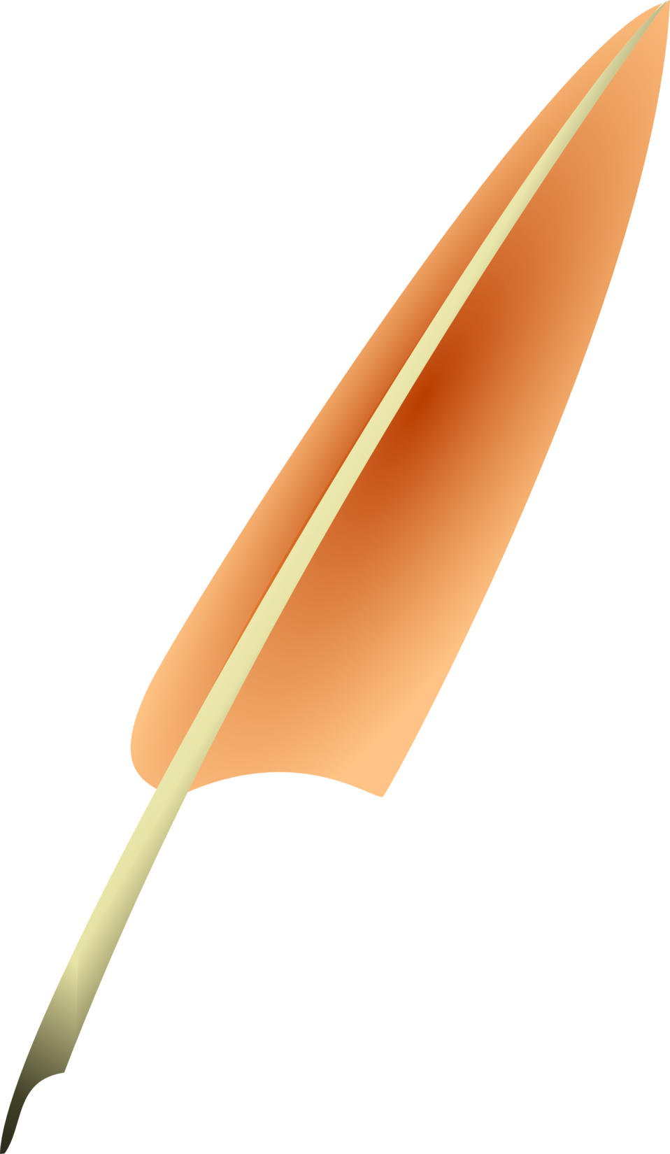 Used Quill - Quill Clip Art - Png Download (958x1650), Png Download