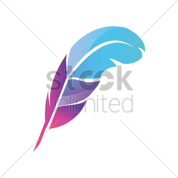 Feather Clipart Close-up Line Clip Art - Purple Feather Icon - Png Download (600x600), Png Download