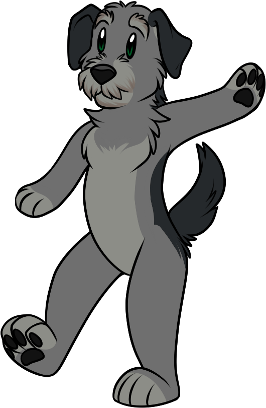 Bran Irishfurries Chibi Mascot Web - Cartoon Clipart (530x810), Png Download