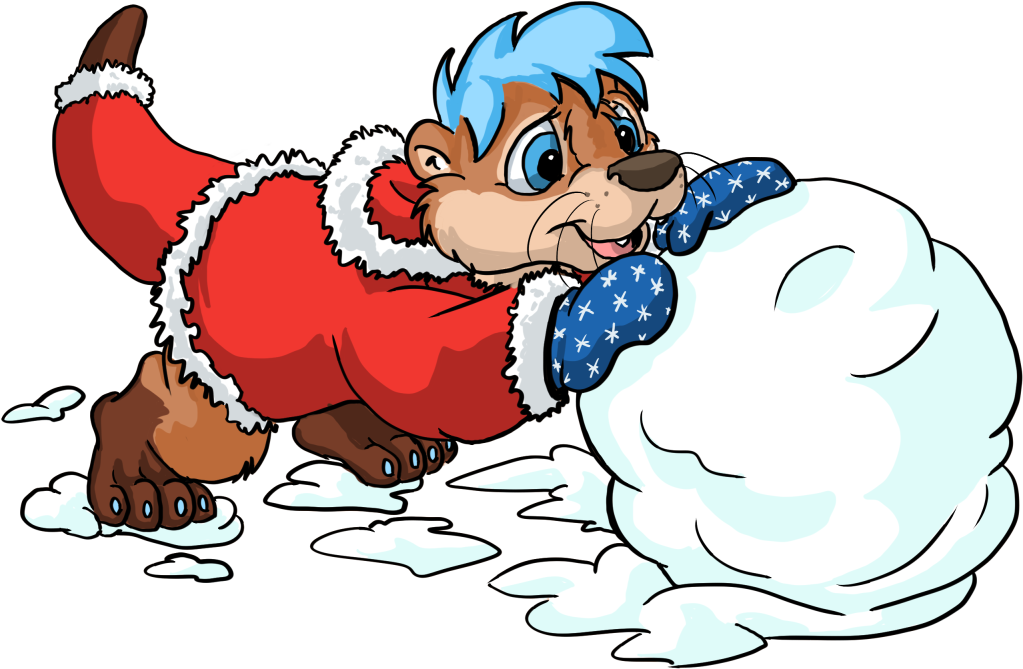 Snowball Fight Bouncy - Snowball Fight Clipart (1200x960), Png Download