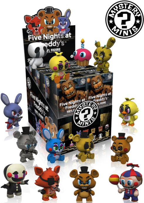 Mystery Minis Five Nights At Freddy's - Five Nights At Freddy's Mystery Minis Clipart (497x701), Png Download
