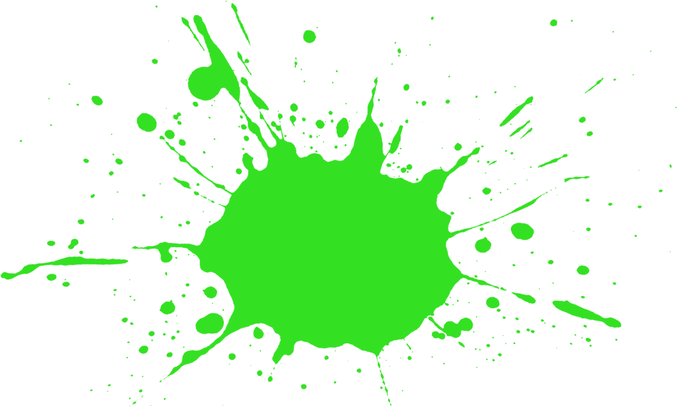 Red Clip Art Transprent - Green Paint Splatter Png Transparent Png