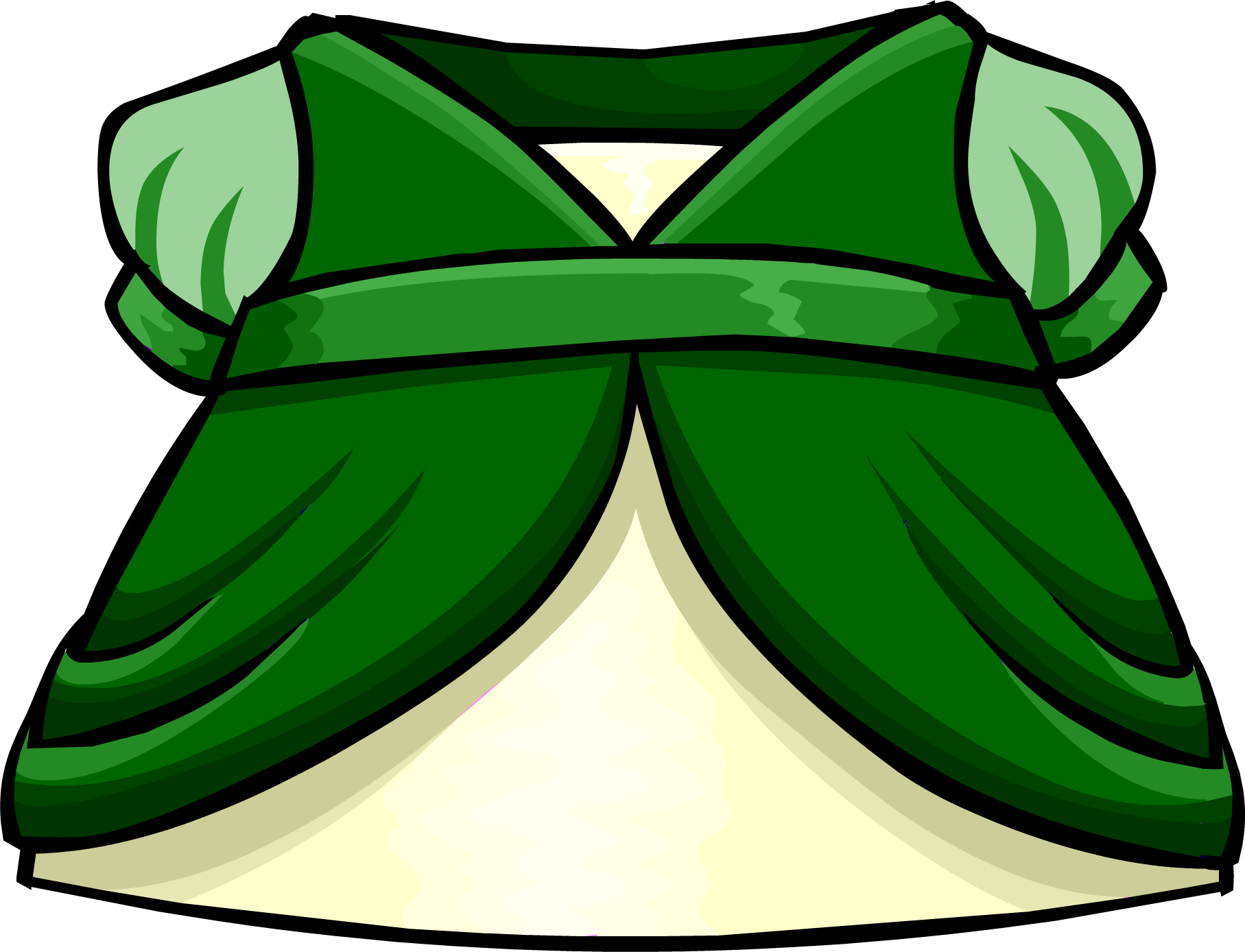 Emerald Dress - Club Penguin Princess Dress Clipart (1815x1388), Png Download