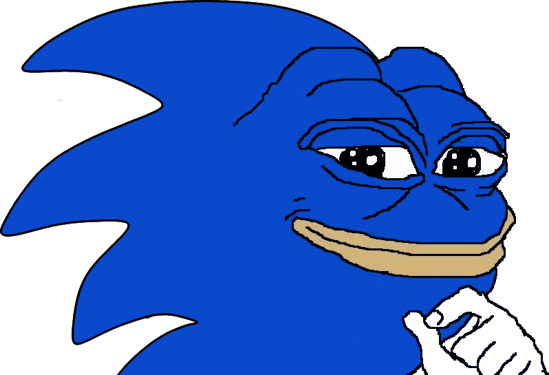 Nuke Me Admin Nuke Me So Hard - Sonic Pepe The Frog Clipart (798x545), Png Download