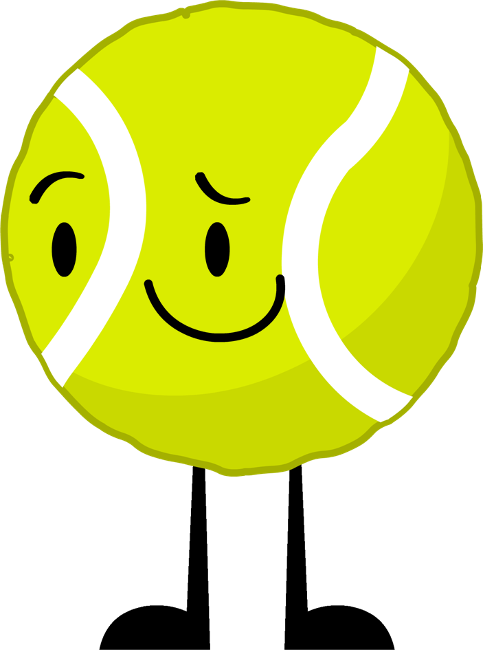 New Tennis Ball Pose - Bfb Tennis Ball Clipart (703x951), Png Download