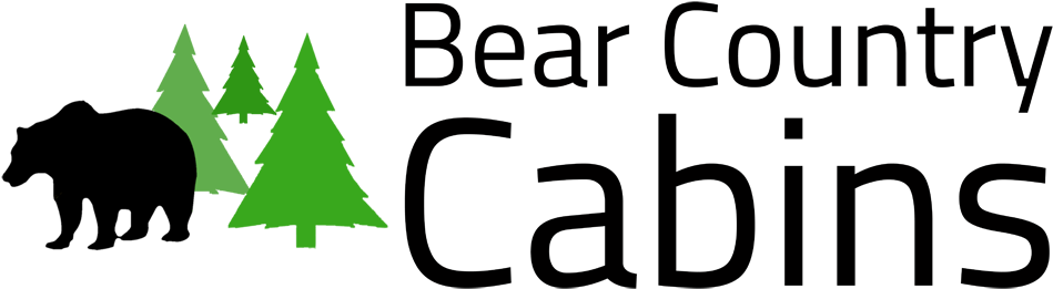 Bear Country Cabins Clipart (1000x438), Png Download