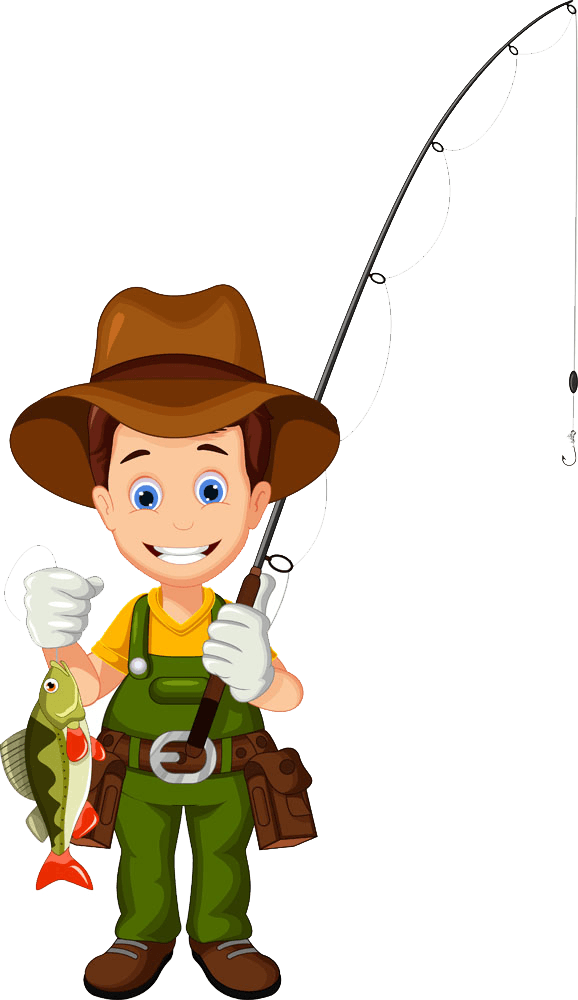 Catch Fish With Baby - Fishman Png Clipart (578x1000), Png Download