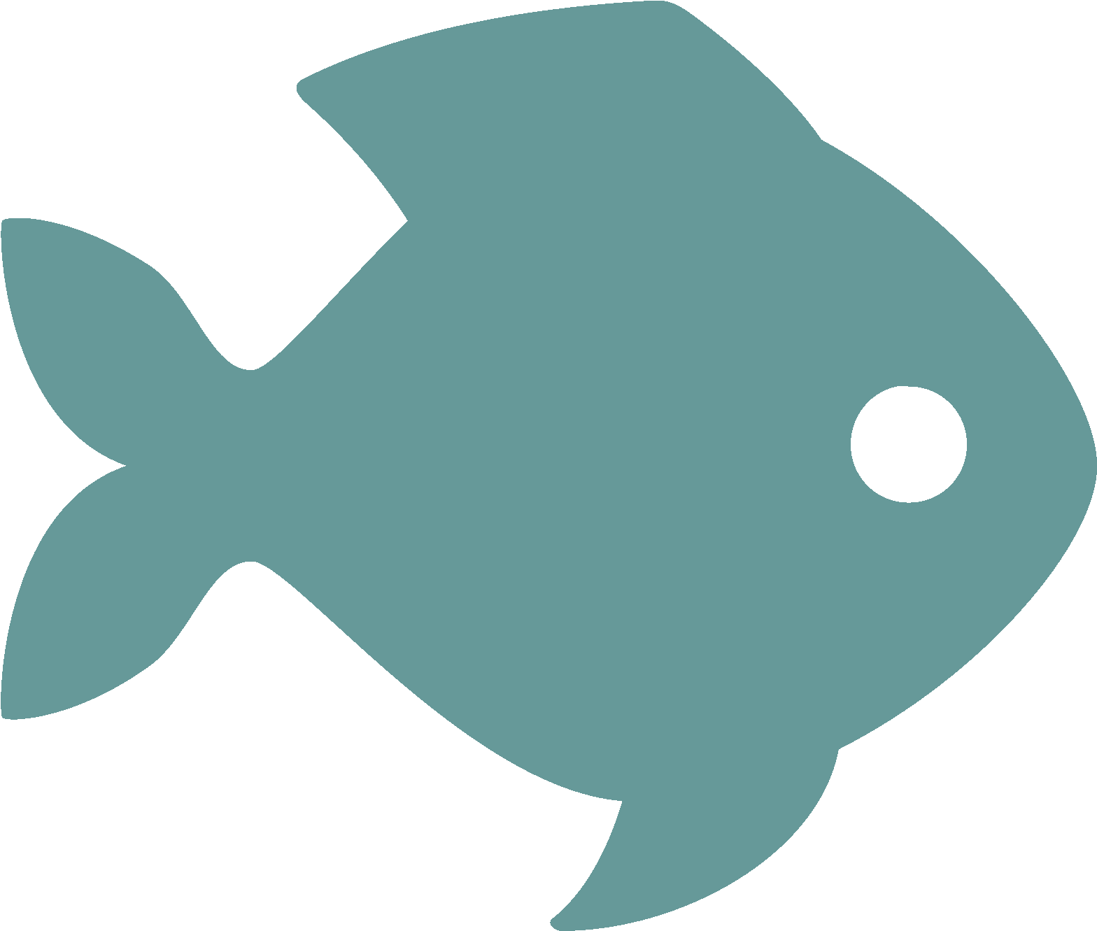 While Wading Through The Shallow Parts Of The River - Blue Fish Icon Png Clipart (1600x1600), Png Download