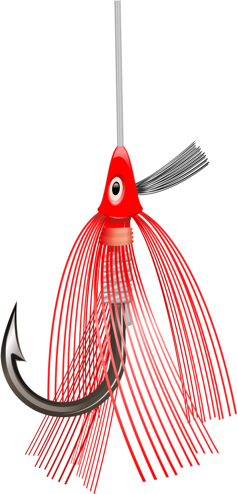 Free Png Fishing Lure Png Images Transparent - Clip Art Fishing Red (480x969), Png Download