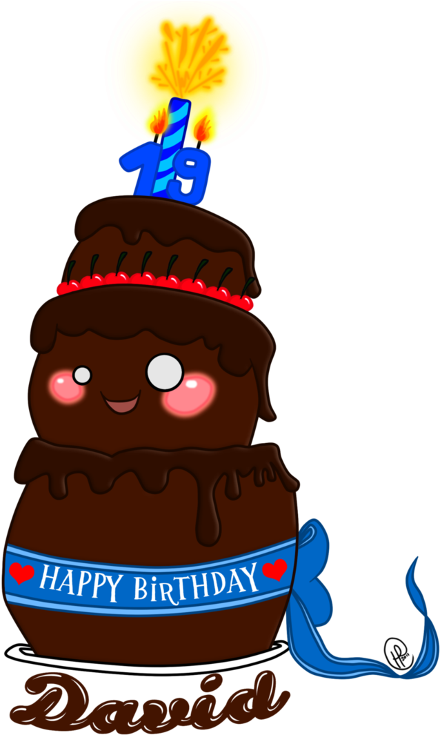 Happy Birthday David Clipart - Birthday Cake - Png Download (725x1101), Png Download
