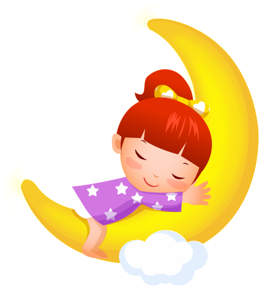 Sleeping Little Girl Cartoon Transparent Good Night And Have Sweet Dreams Clipart Full Size