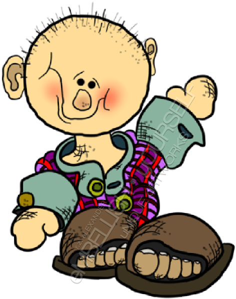 "arlow" One Of My Clipart Character Creations - Png Download (497x622), Png Download