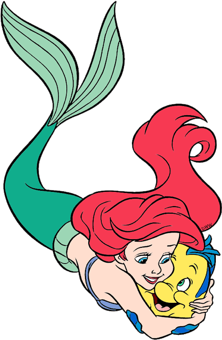 Ariel And Friends Clip Art 2 Disney Clip Art Galore - Ariel And Flounder Clipart - Png Download (500x701), Png Download