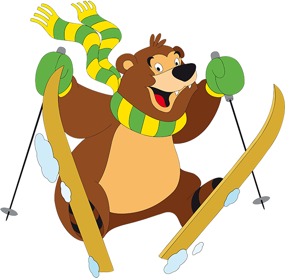 Ski Areál Novako - Cartoon Clipart (600x589), Png Download