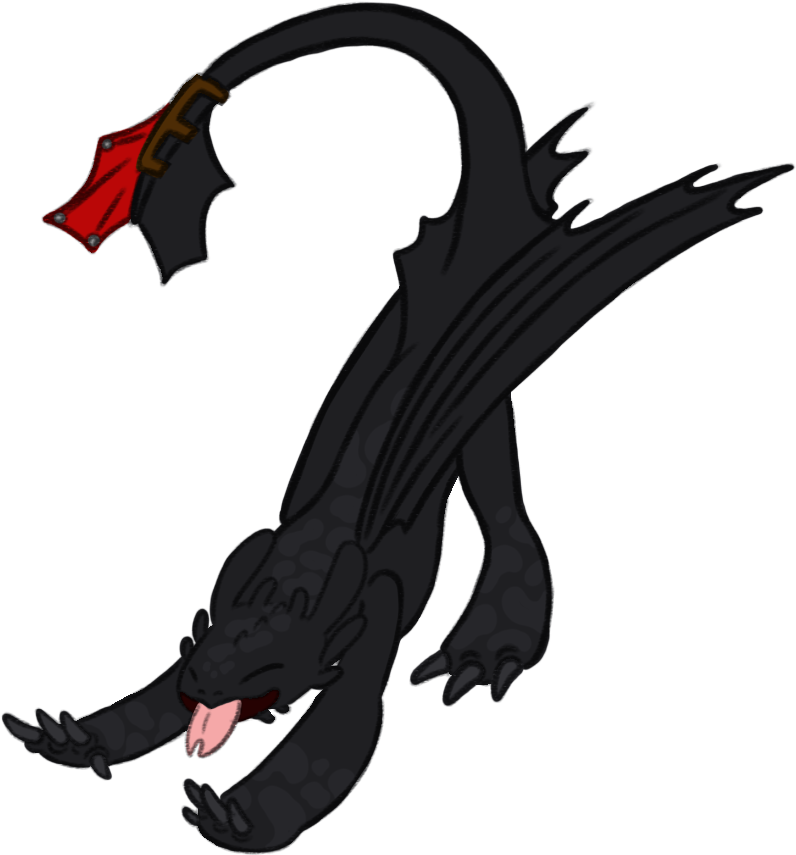 Toothless Sticker Clipart (1000x1000), Png Download