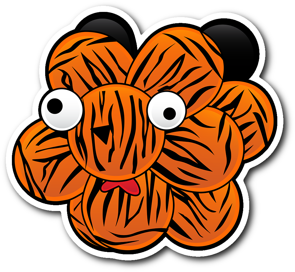Stickers Tigertechtees Balloon Tiger - Rit Tiger Clipart (1064x1064), Png Download