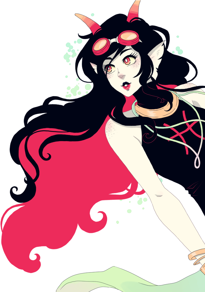 Please Have A Cuttlefish Cutie-pie As An Apology For - Homestuck Fanart Tumblr Feferi Clipart (700x971), Png Download