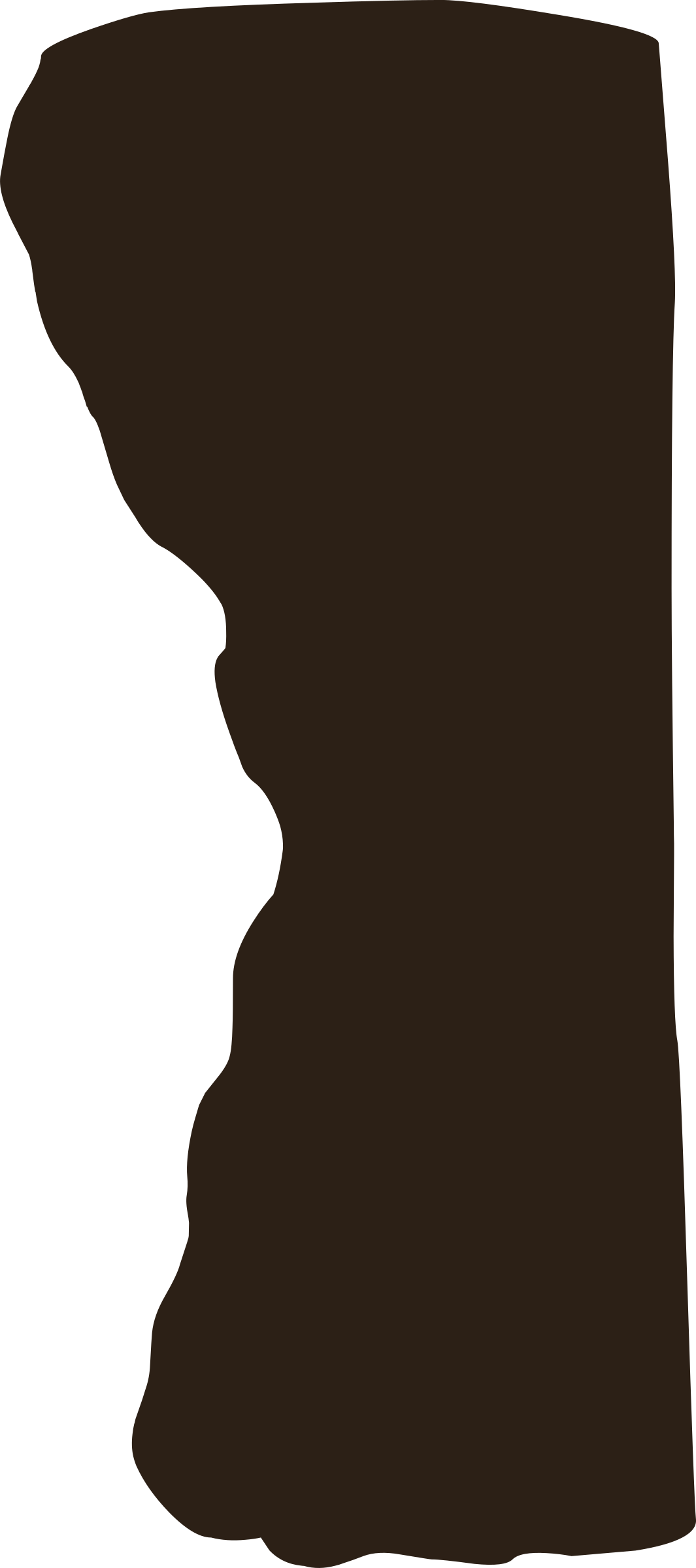 Crosssection Underground Pillar 1 Clipart (1065x2400), Png Download