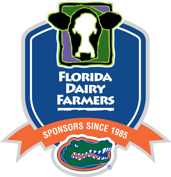 Florida Dairy Farmers To Prominently Feature Farmers, - Florida Gators Official Ncaa 11 Inch X 17 Inch Car Clipart (600x621), Png Download
