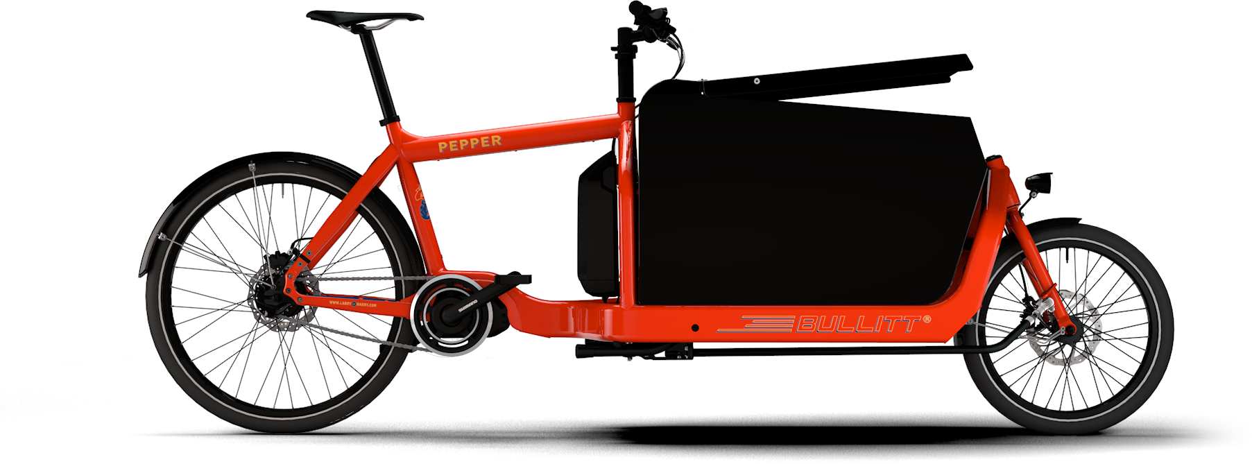 Example Five - Bullitt Cargo Bikes Clipart (1805x669), Png Download