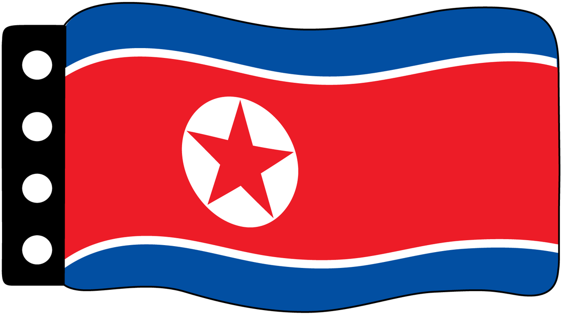 Flag - North Korea - Flag Color Representation Meme Clipart (1280x741), Png Download