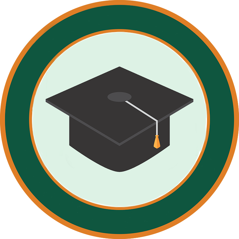 Continuing Education Rockingham Community College - Graduation Clipart (800x800), Png Download