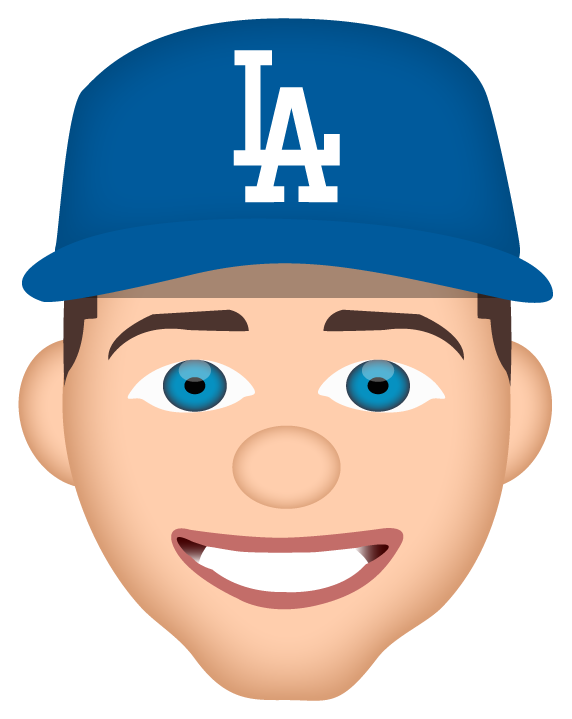 World Series - Dodgers Player Emoji Clipart (800x800), Png Download