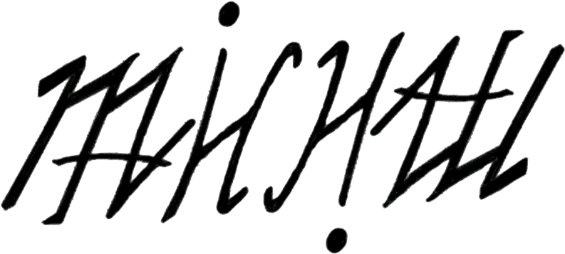 Michael - Ambigram Michael Clipart (838x400), Png Download