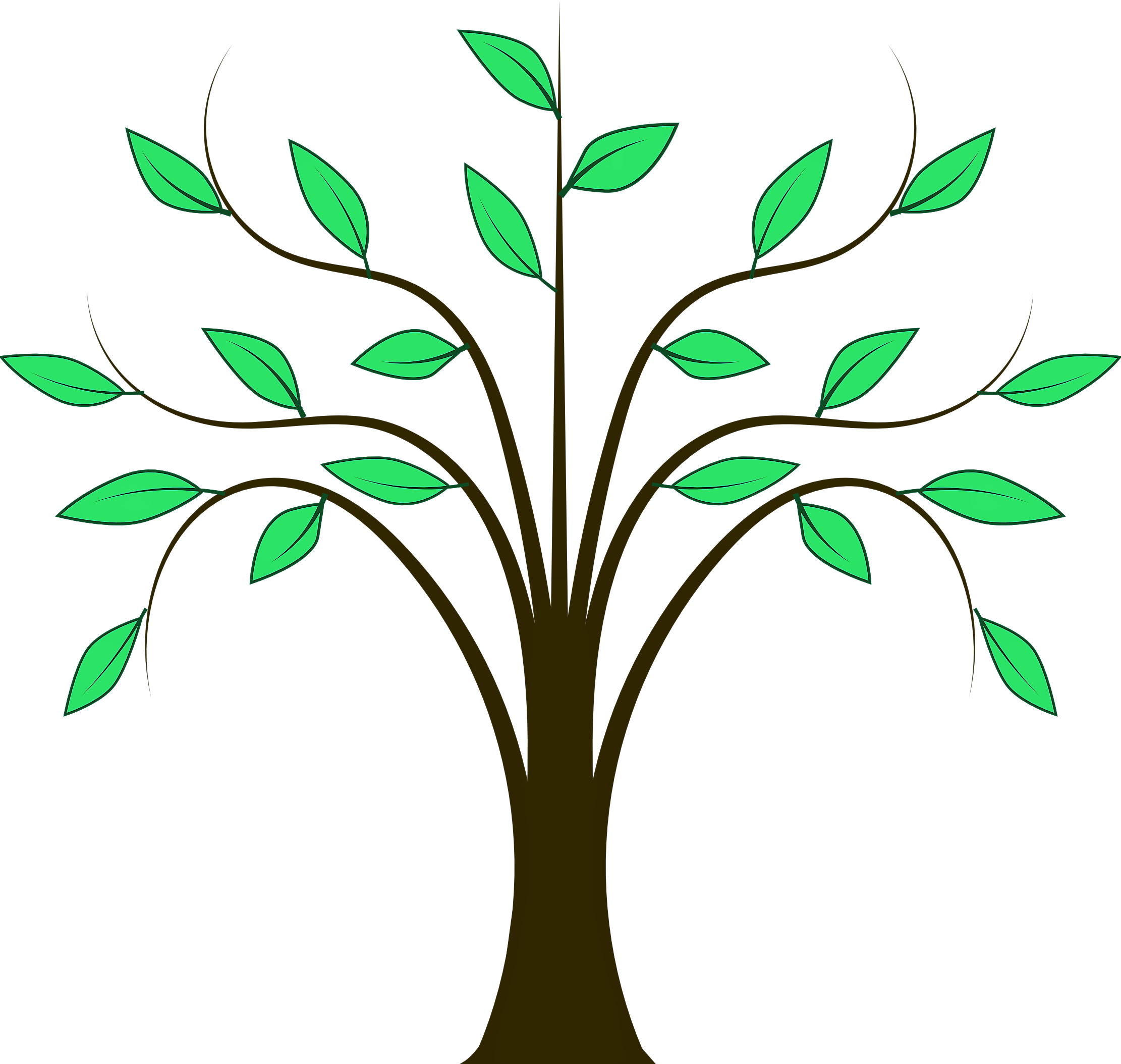 Tree Wtih Hearts Clipart - Png Download (2222x2108), Png Download