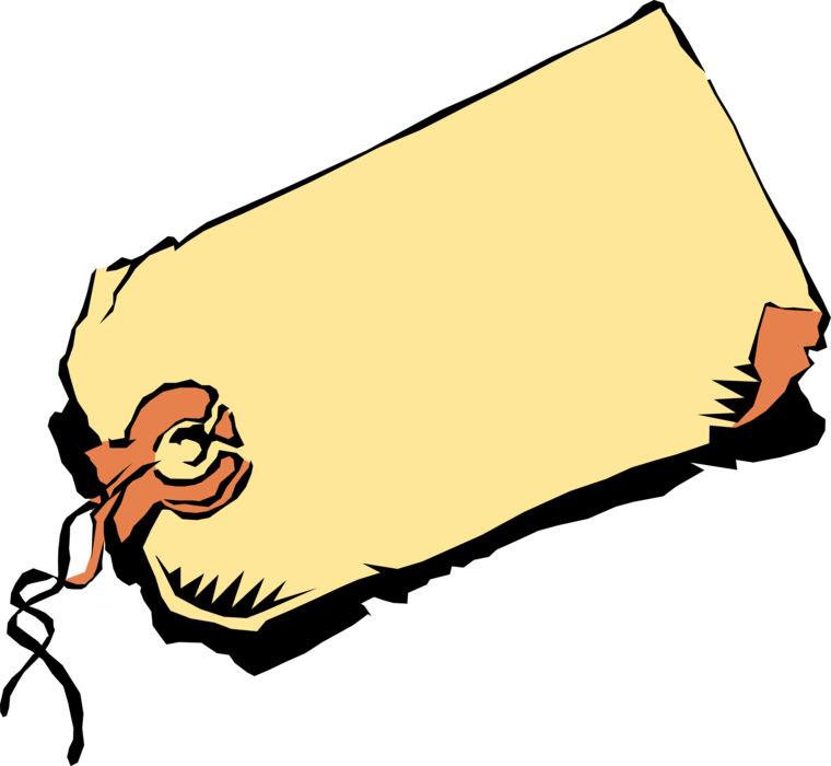 Vector Illustration Of Merchandise Price Tag Label - Carrie's War By Nina Bawden Clipart (760x700), Png Download