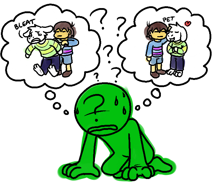 Bleat Pet 2 Undertale Text Human Behavior Product Clip - Undertale Decisions - Png Download (741x635), Png Download