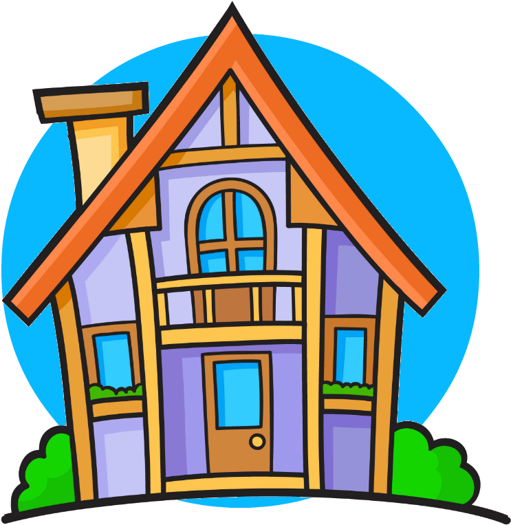 Circle House - Portable Network Graphics Clipart (1000x1000), Png Download