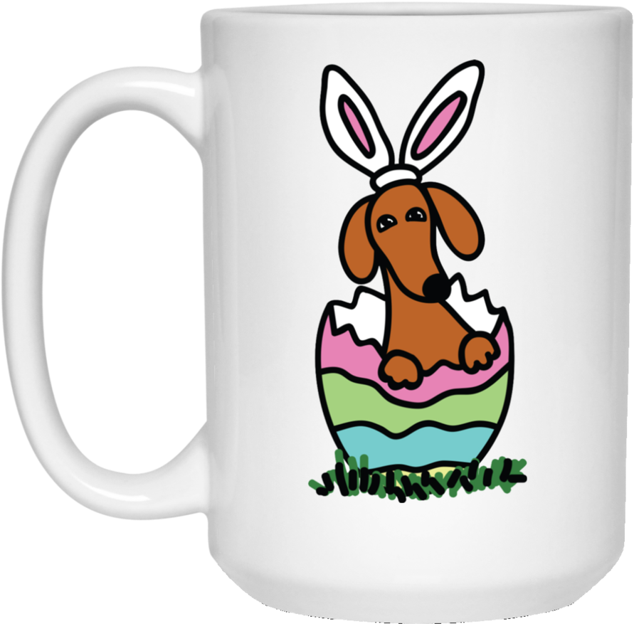 Dachshund Easter Egg Mugs - Its Lemonade T Shirt Clipart (900x900), Png Download