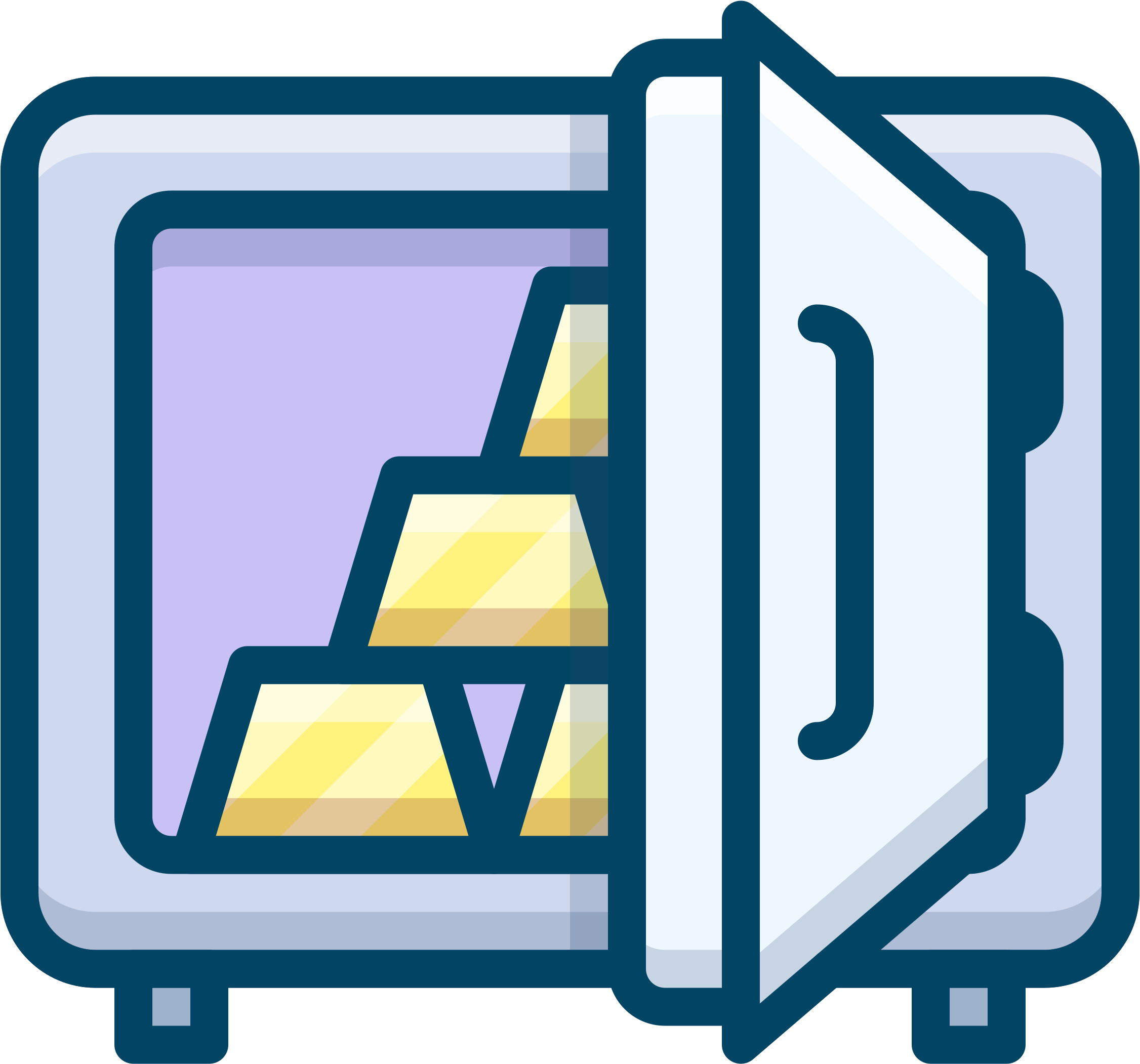 Cassaforte Big Image Png - Open Safe Svg Clipart (2400x2208), Png Download