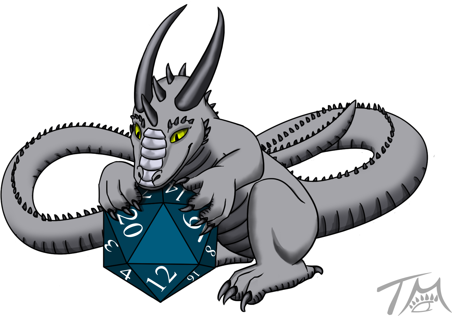 Jenny The Gencon Dragon - Illustration Clipart (1657x1220), Png Download
